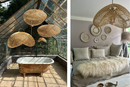 XXL wolkenlamp organische vorm - 120 cm - natuurlijke kleur