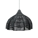 Flower Rattan Hanging Lamp (80 cm) - Natural Boho Lighting | Mandala Stencil