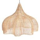 Flower Rattan Lamp (80 cm) - Boho Ceiling Light | Mandala Stencil