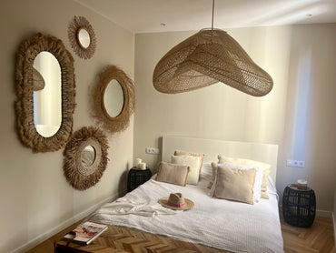 XXL wolkenlamp organische vorm - 120 cm - natuurlijke kleur