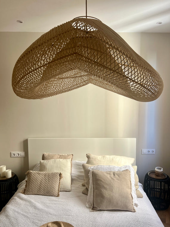 XXL wolkenlamp organische vorm - 120 cm - natuurlijke kleur