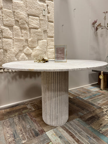 Travertine Table - Round | 120 cm
