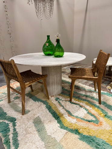 Travertine Table - Round | 140 cm
