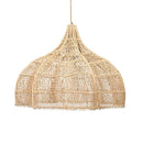 Rotan hanglamp bloemvorm - 40 cm - naturel