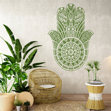 XL muurtattoo hand van fatima