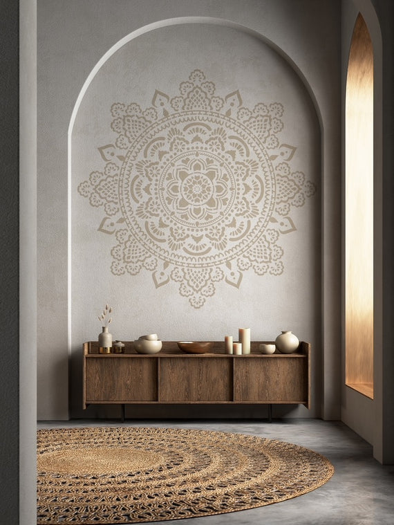Heilige Mandala - XXL Mandala-muurstencil
