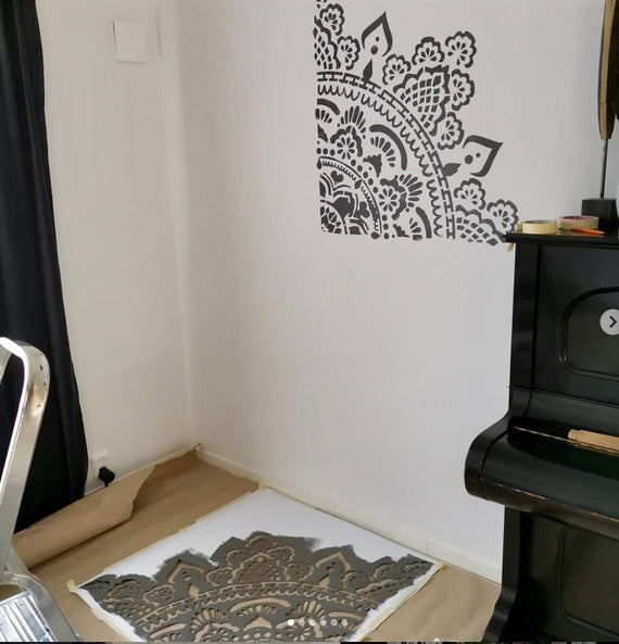 Heilige Mandala - XXL Mandala-muurstencil