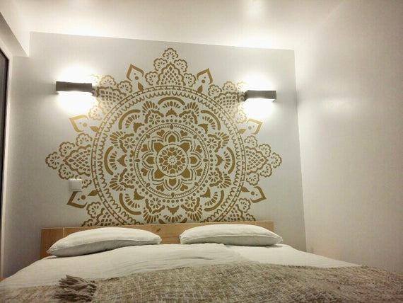 Heilige Mandala - XXL Mandala-muurstencil