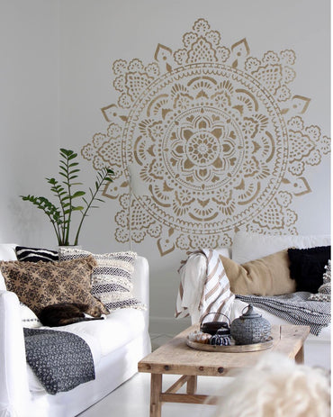 Heilige Mandala - XXL Mandala-muurstencil