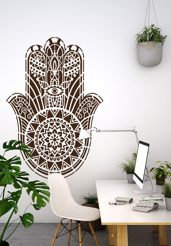 XL muurtattoo hand van fatima