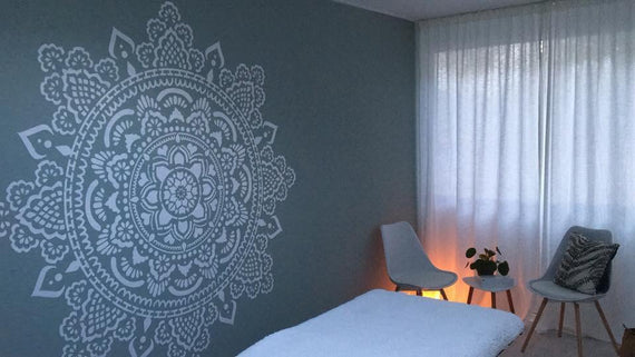 Heilige Mandala - XXL Mandala-muurstencil