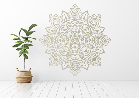 Heilige Mandala - XXL Mandala-muurstencil